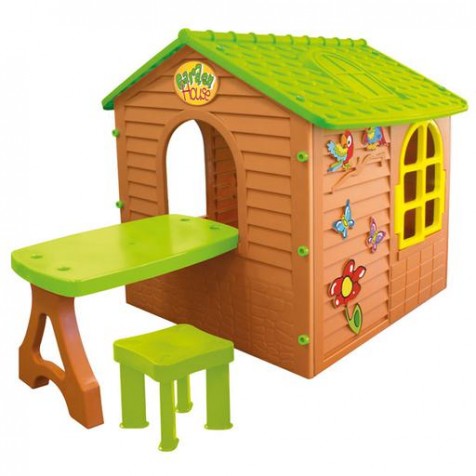 Детский домик с столиком Mochtoys 11045
