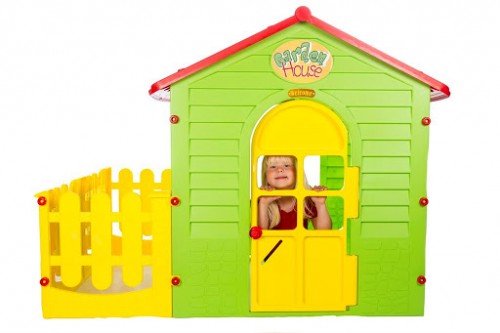 Детский домик с террасой Mochtoys 10839