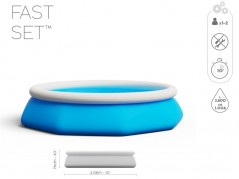   Bestway  3800. 305x76cm 81 57270