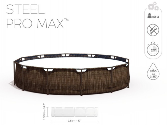    Bestway 366x100cm 91 rattan 56709