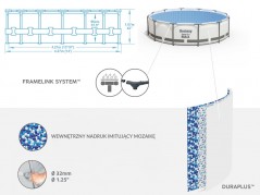    Bestway 4,27m x 1,07m 111 56950