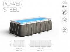   Bestway 412x201x122 rattan 101 56722