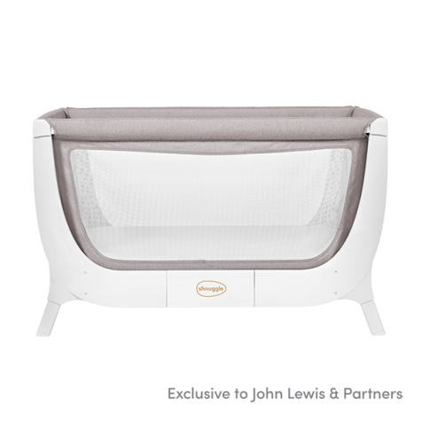     Shnuggle Air Bedside Crib  Stone Grey