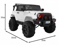 RAMIZ Jeep All Terrain 12v  White