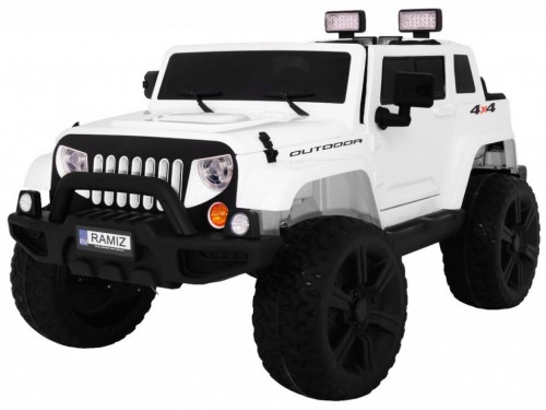 RAMIZ Mighty Jeep 4x4 12v  white
