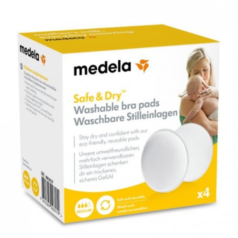 Medela Wahable Bra Pads, 4 .