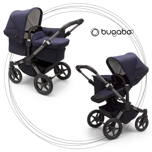 2 1 Bugaboo Donkey 5 Classic Mono Minibaby