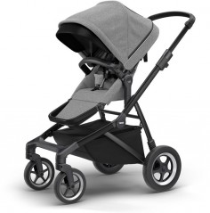 2�1 Thule Sleek Grey Melange on Black