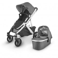 JORDAN (charcoal/grey mlange fabric/silver/black leather) 810030090182