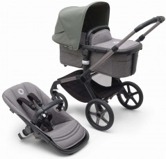 grafite-grey melange-forest green