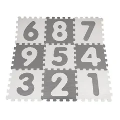   Wonder Toy EVA Puzzles White/Gray 9 .
