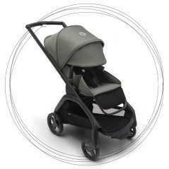  Bugaboo Dragonfly BLACK/FOREST GREEN