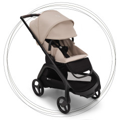   Bugaboo Dragonfly BLACK/DESERT TAUPE